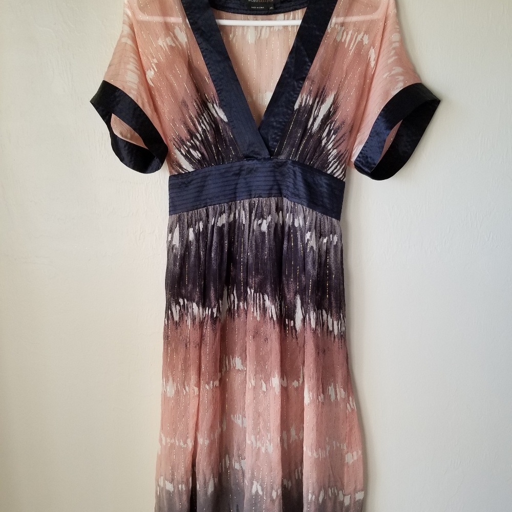 BCBG Dress with attached slip Navy